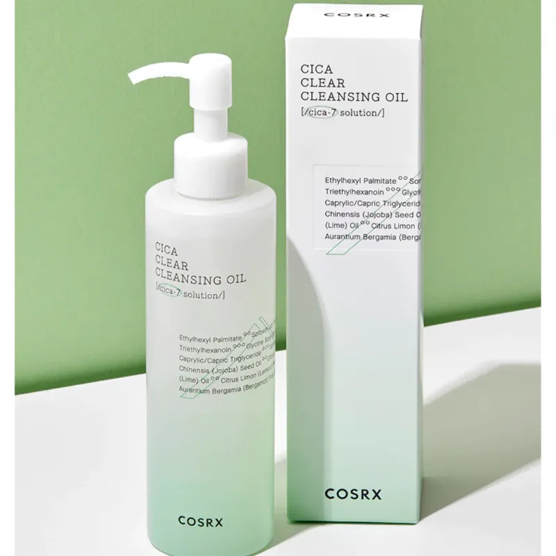 COSRX Pure Fit Cica Clear Cleansing Oil 200ml   Creamy Foam Cleanser 150ml SET